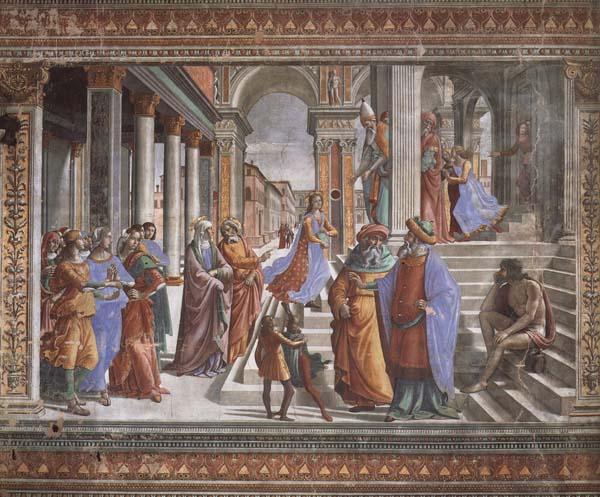 Domenicho Ghirlandaio Tempelgang Marias Spain oil painting art